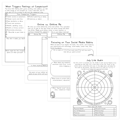 July Life Audit Worksheets