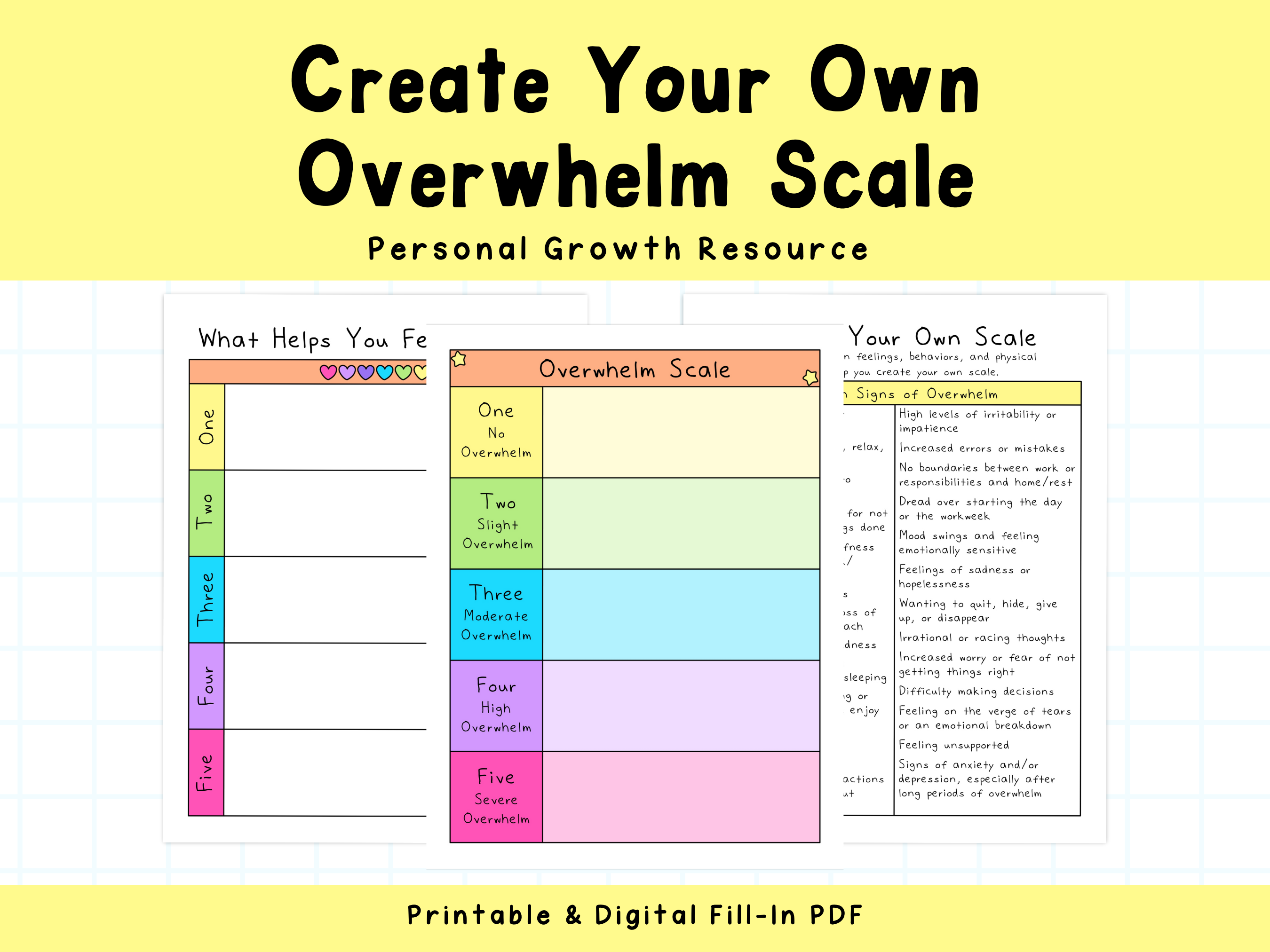 Create Your Own Overwhelm Scale – SelfLoveRainbow