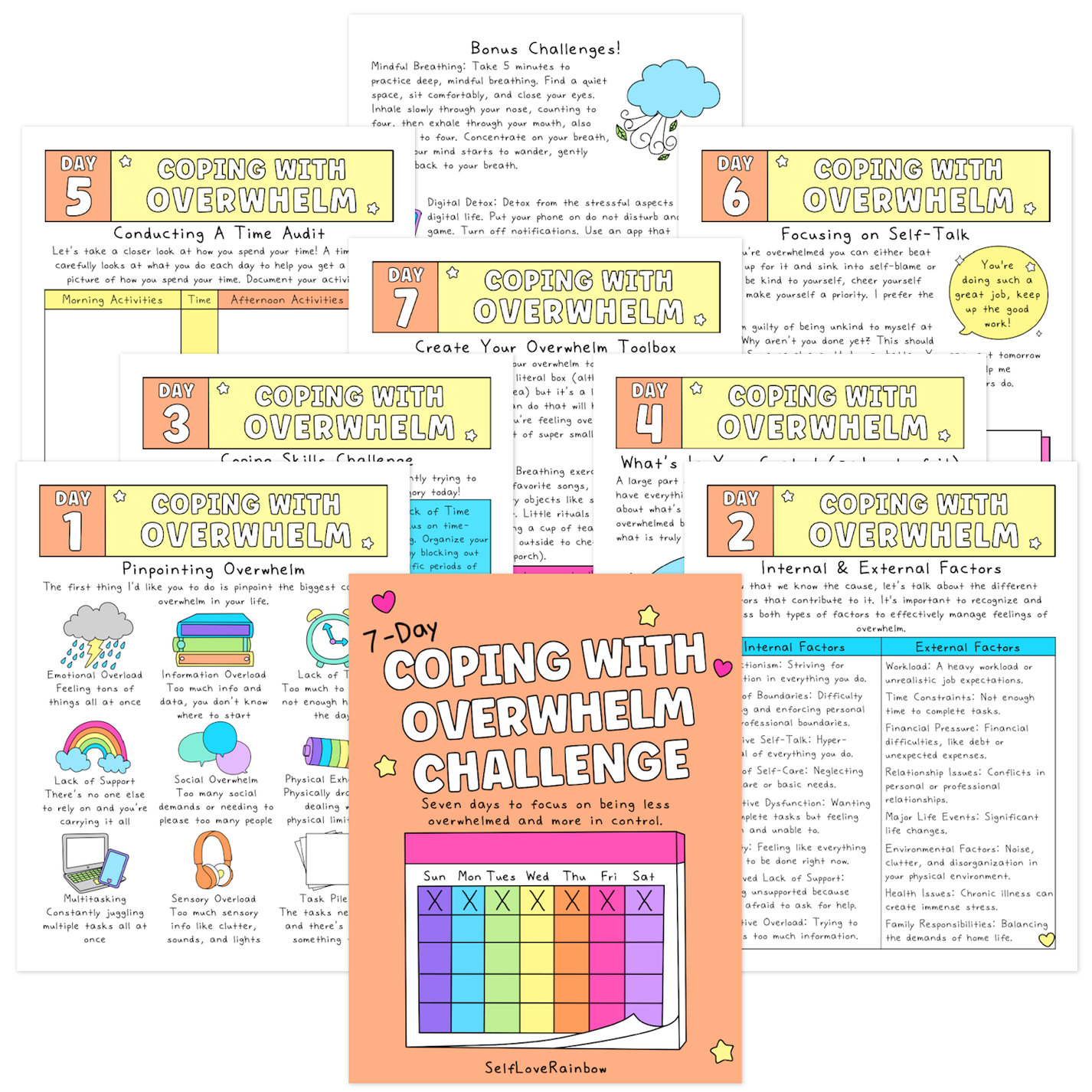 7-Day Overwhelm Challenge – SelfLoveRainbow