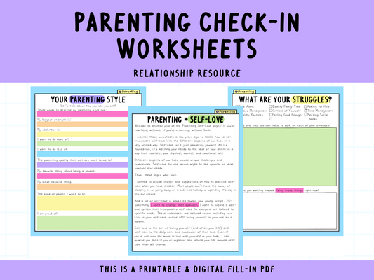 Self-Love Workbook: Parenting Add-On