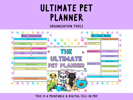 The Ultimate Pet Care Planner