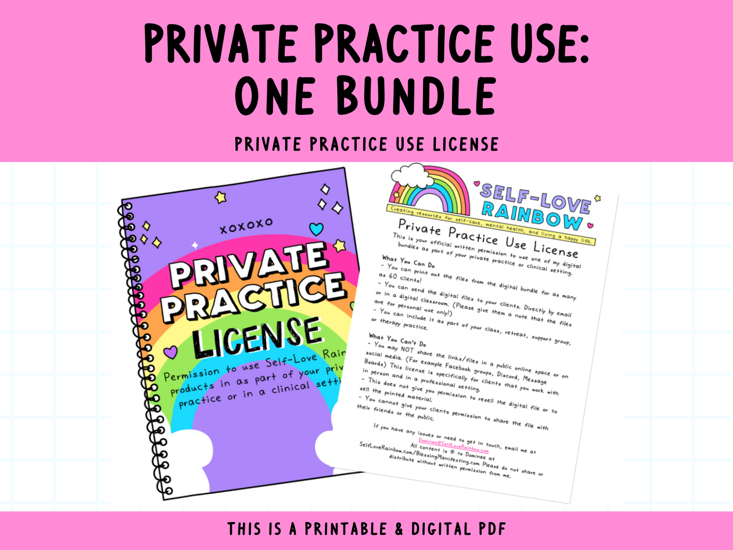 Private Practice Use License: One Bundle