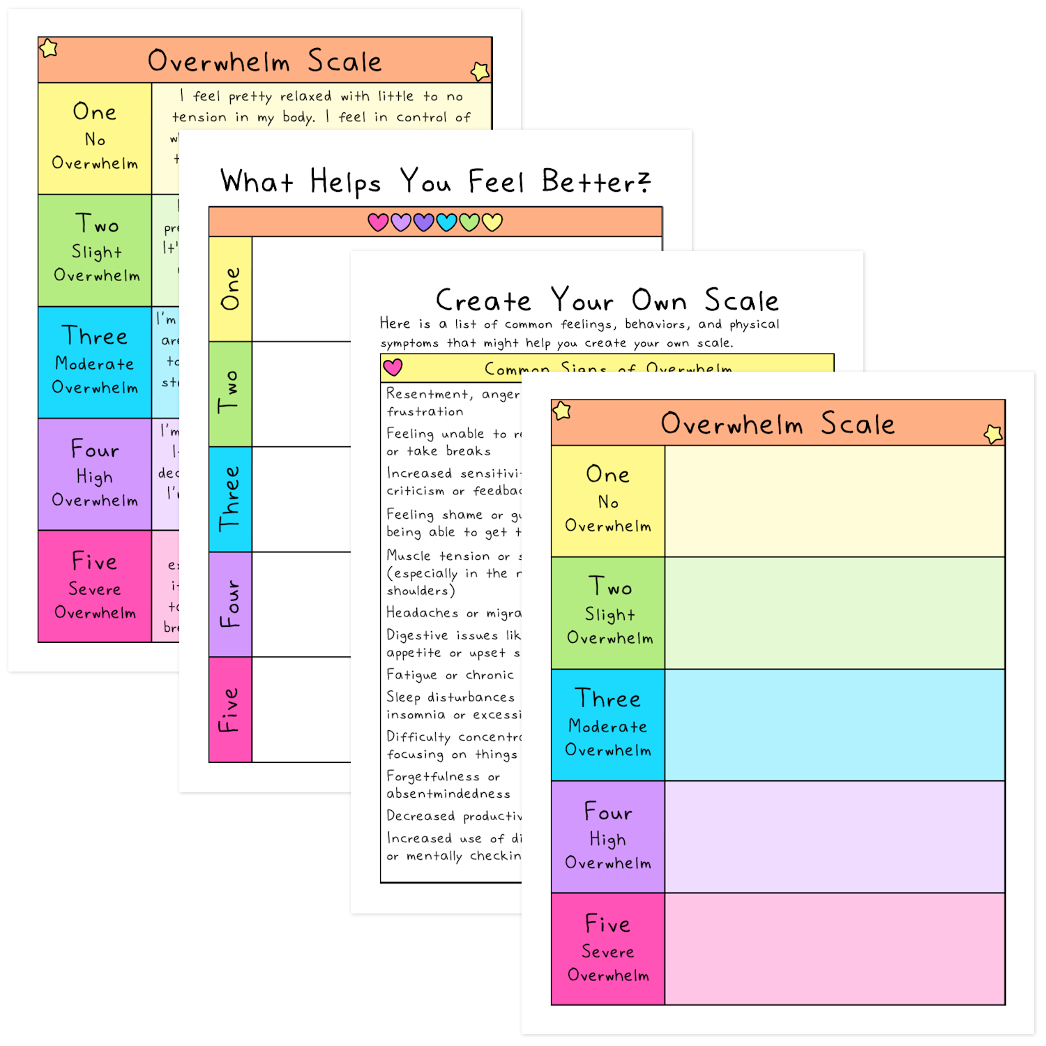 Create Your Own Overwhelm Scale – SelfLoveRainbow