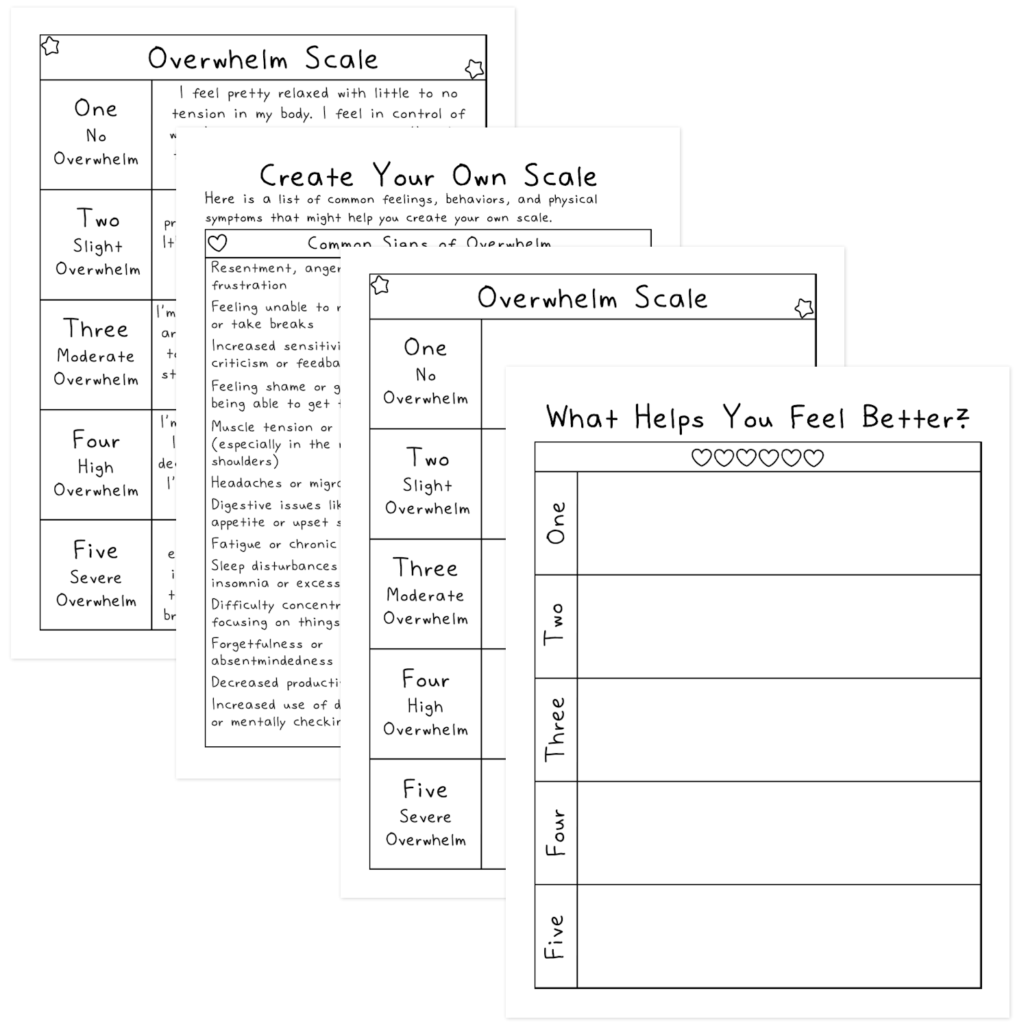 Create Your Own Overwhelm Scale – SelfLoveRainbow