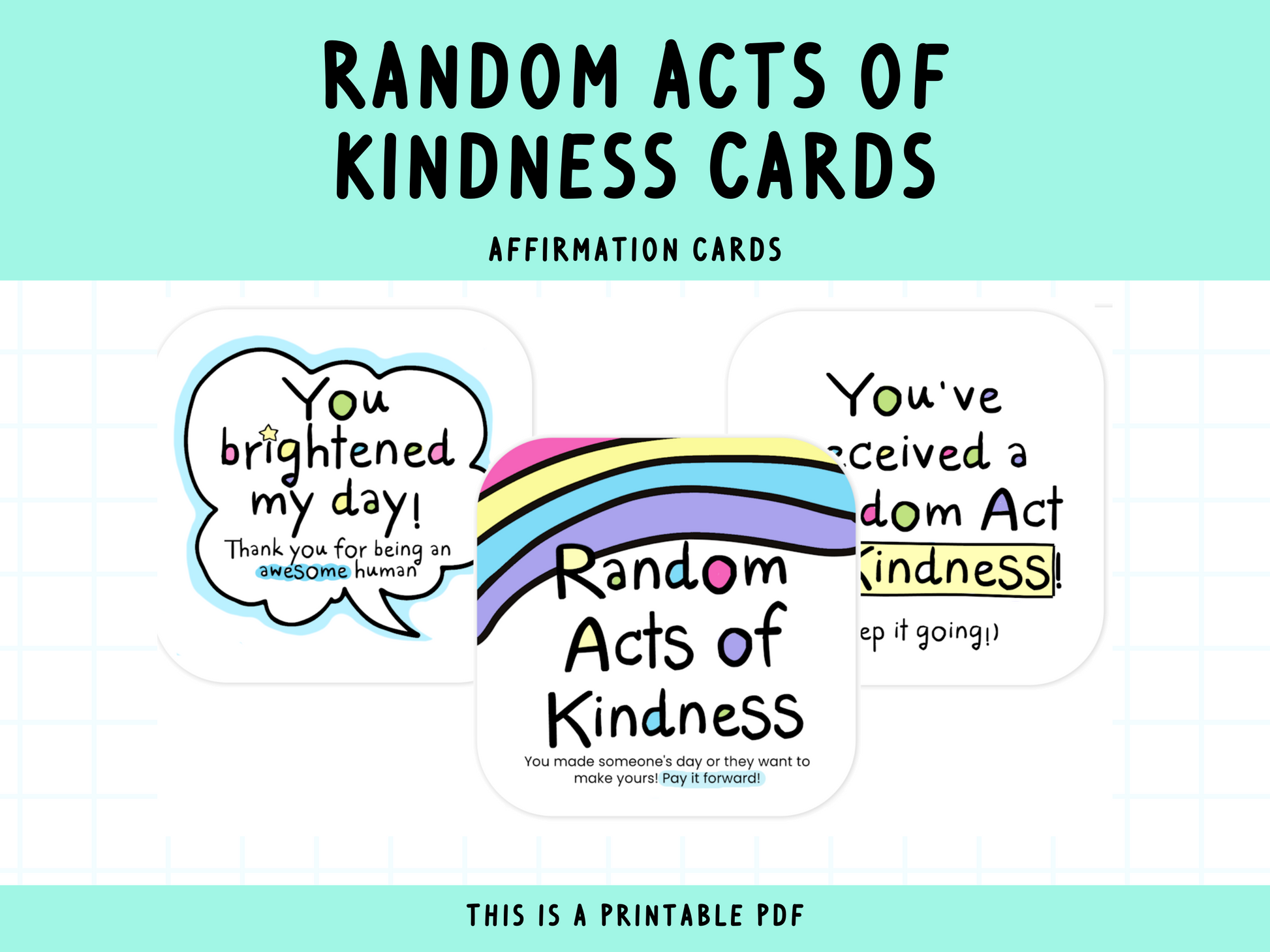 Printable Random Acts of Kindness Cards – SelfLoveRainbow printable-random-acts-of-kindness-cards-selfloverainbow