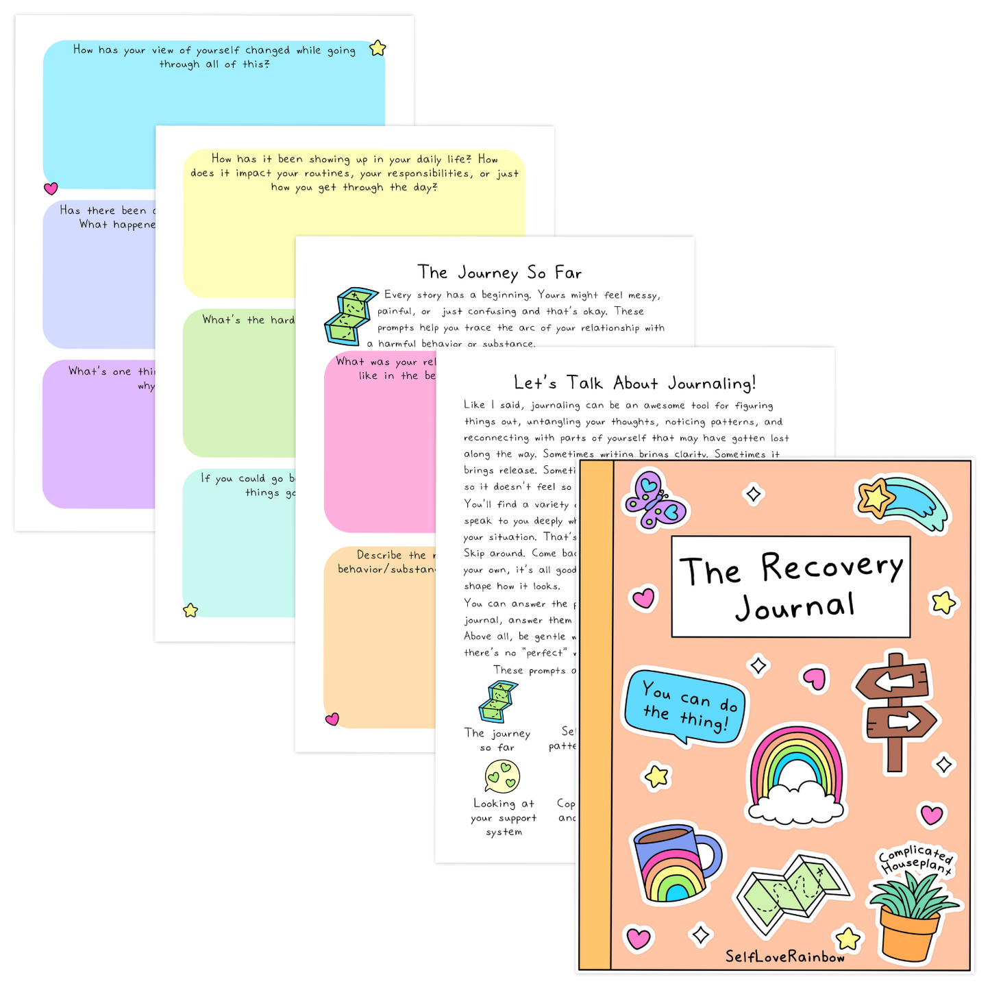 The Recovery Workbook, Journal, & Tracker