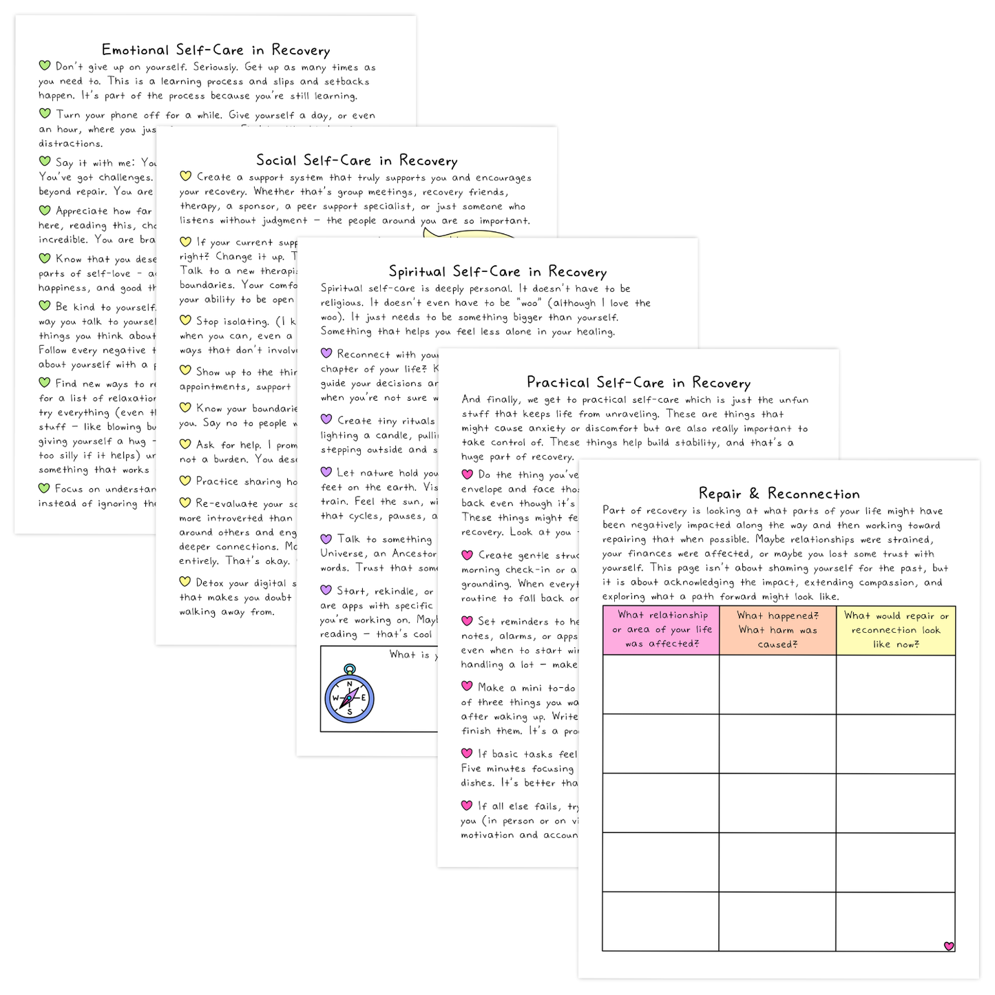 The Recovery Workbook, Journal, & Tracker