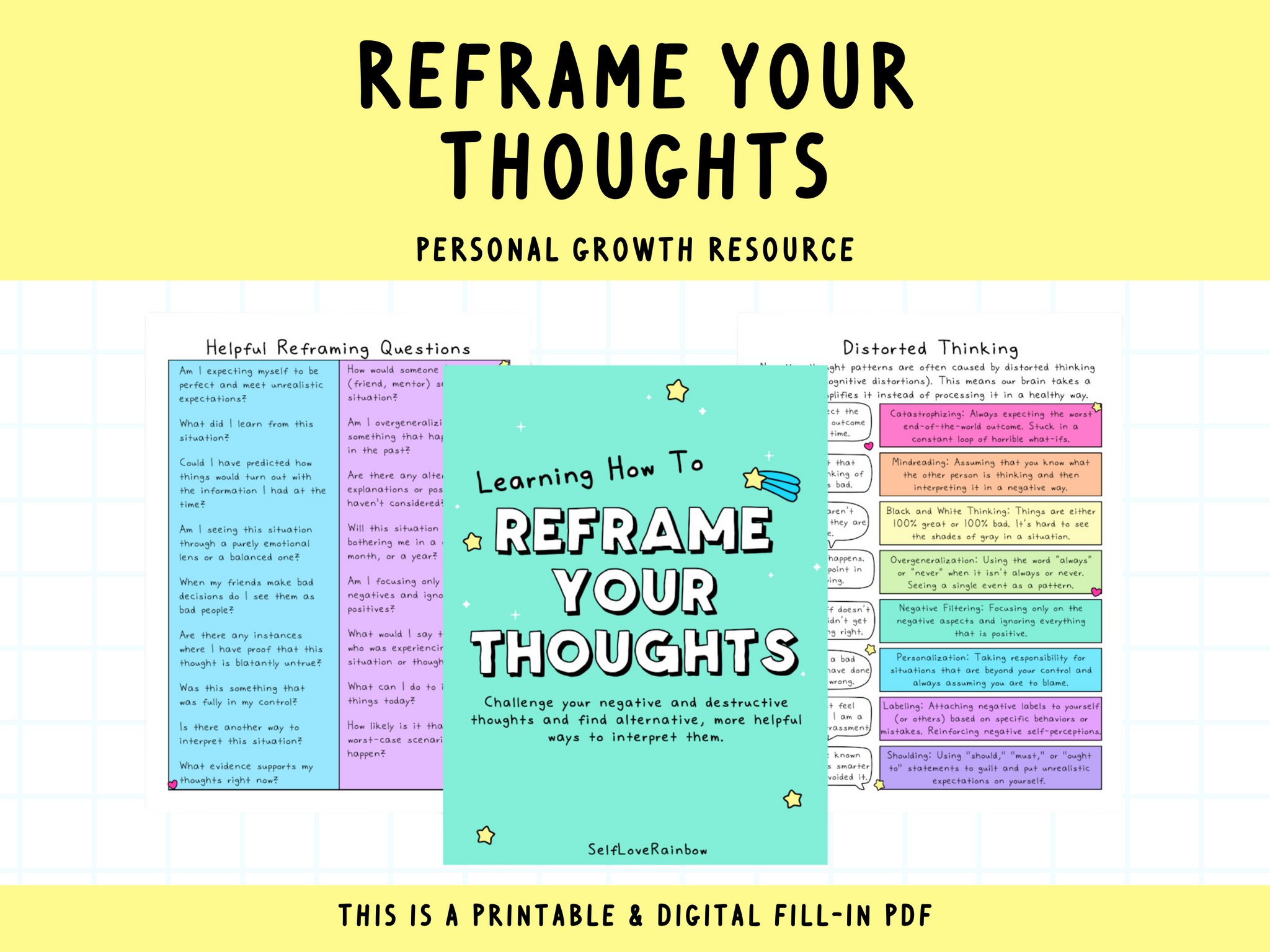 How To Reframe Your Thoughts – SelfLoveRainbow