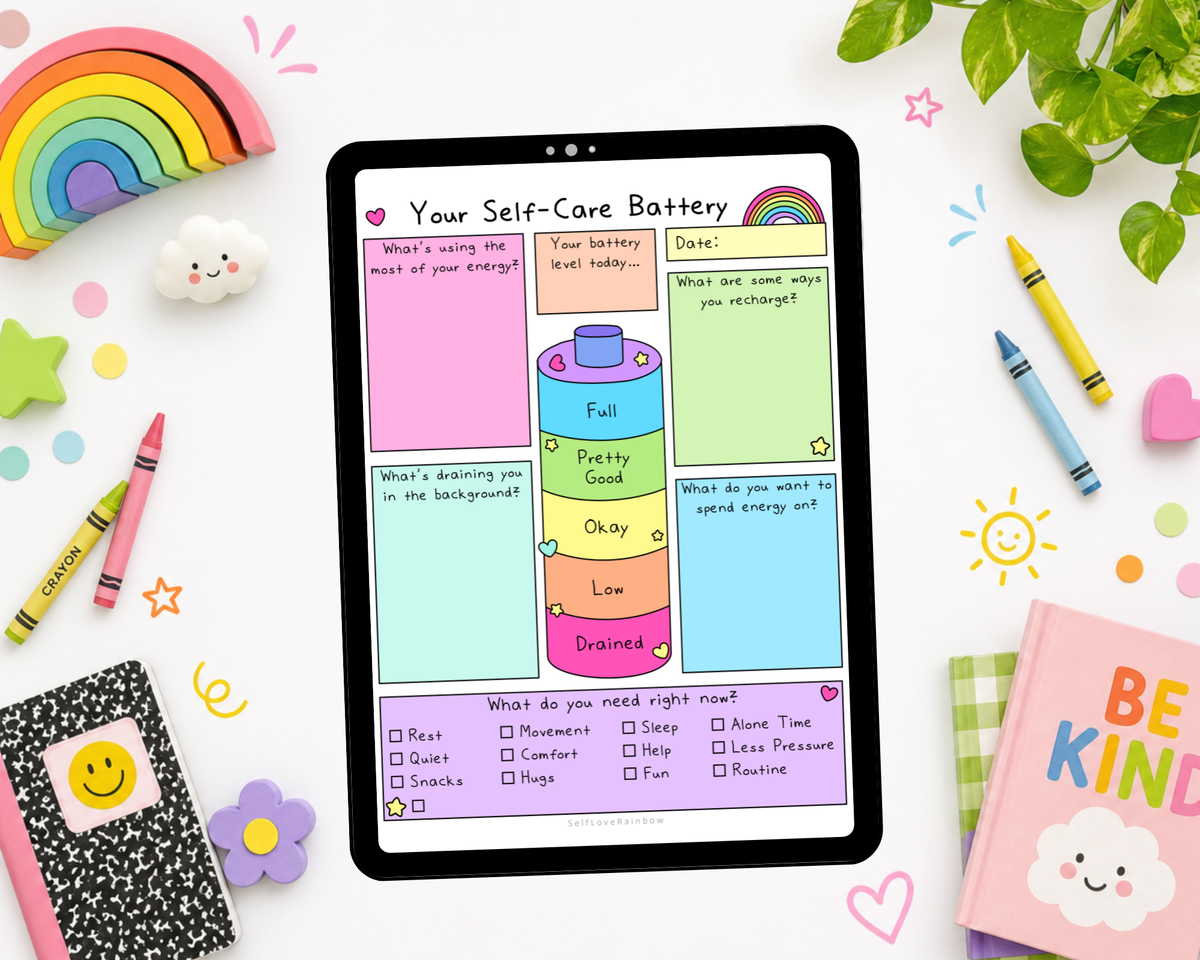 Self-Care Battery Worksheet