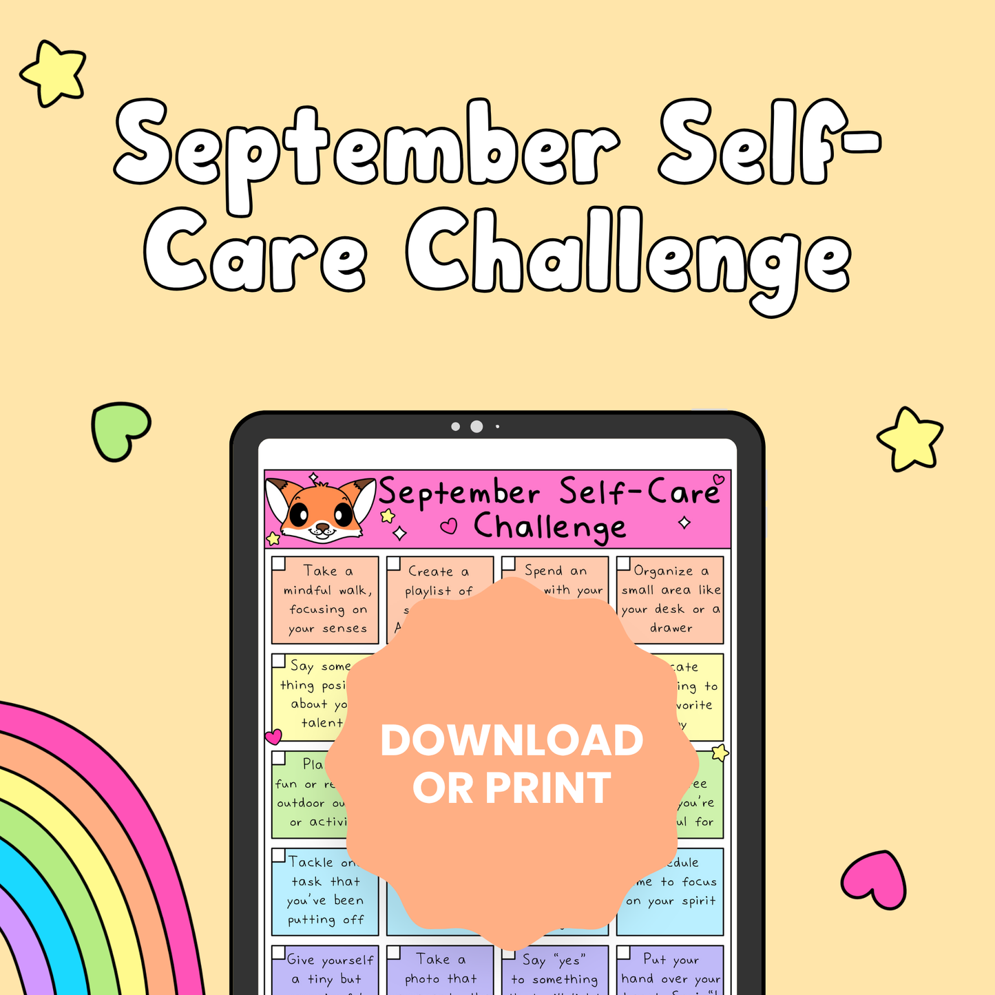 September Self-Care Challenge