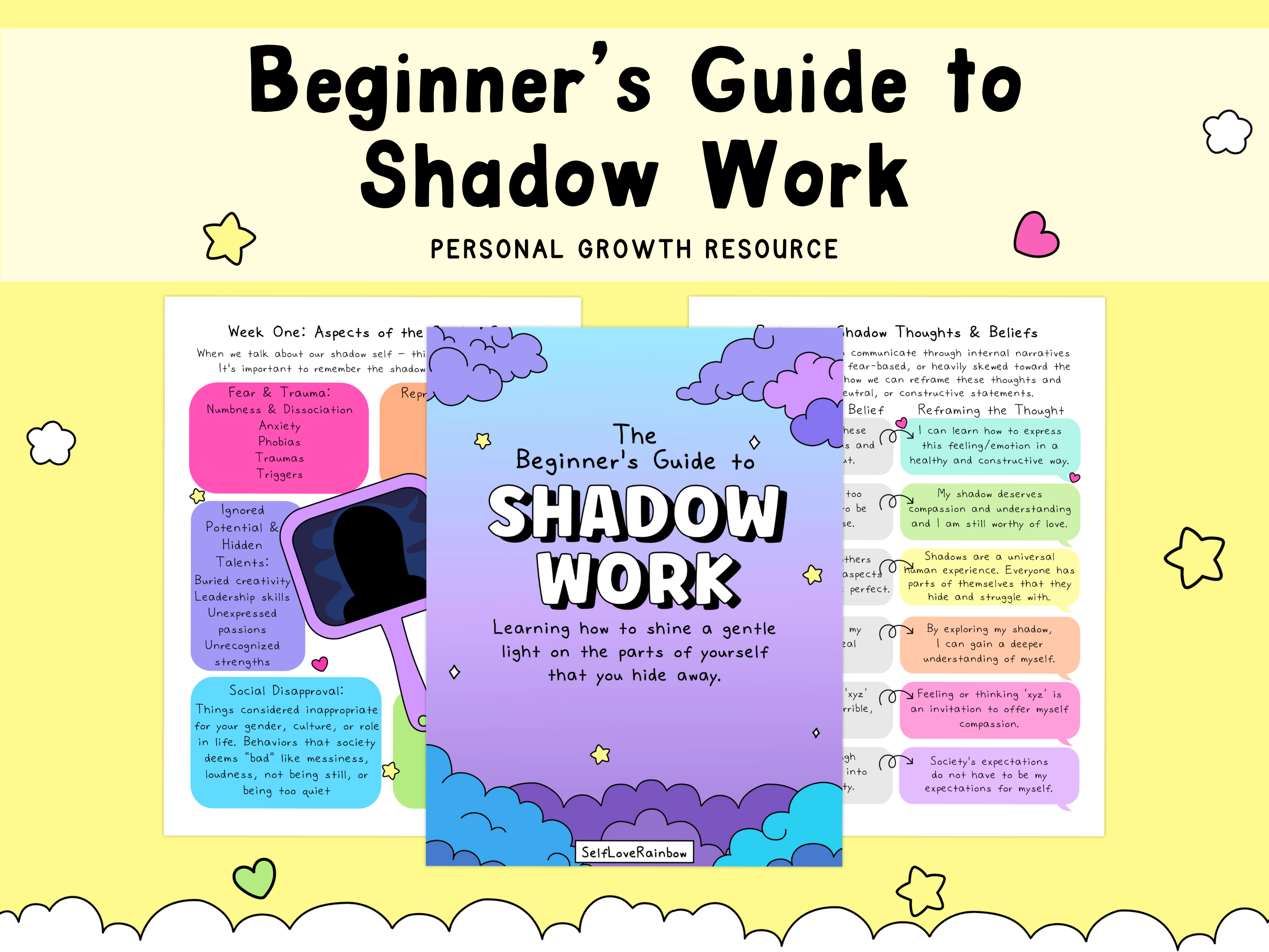 321 Shadow Work Process Examples Beginner's Guide to Shadow Work – SelfLoveRainbow