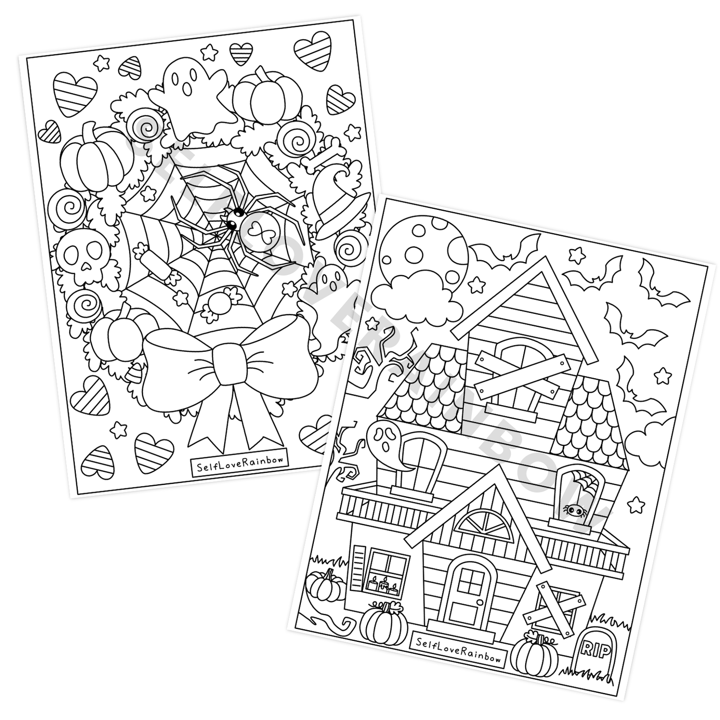 Spooky Cute Halloween Coloring Pages