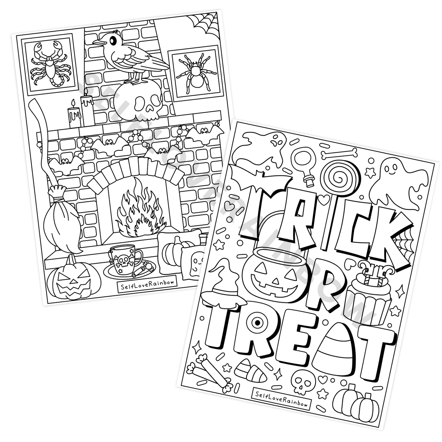 Spooky Cute Halloween Coloring Pages