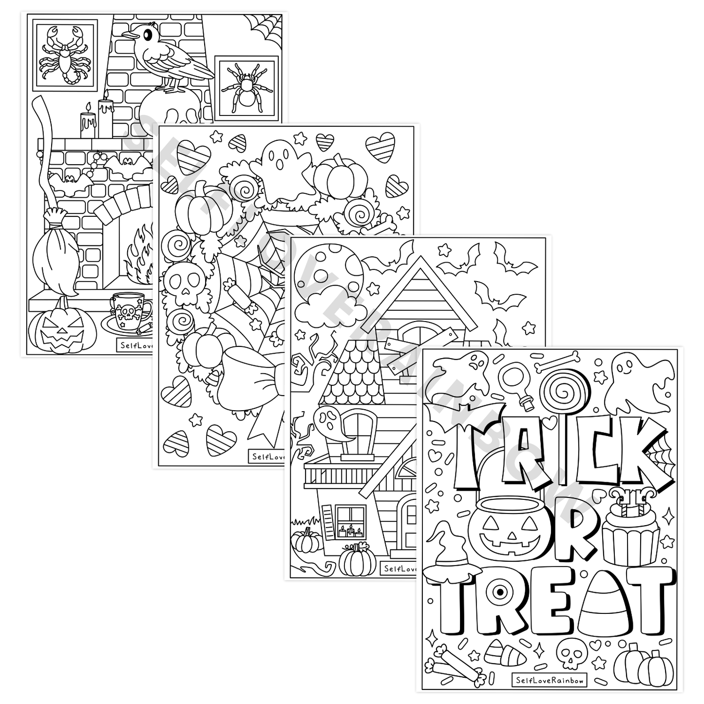 Spooky Cute Halloween Coloring Pages