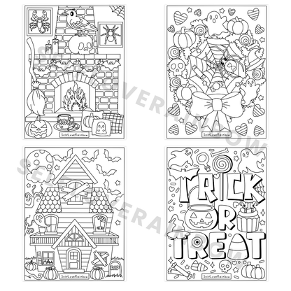 Spooky Cute Halloween Coloring Pages