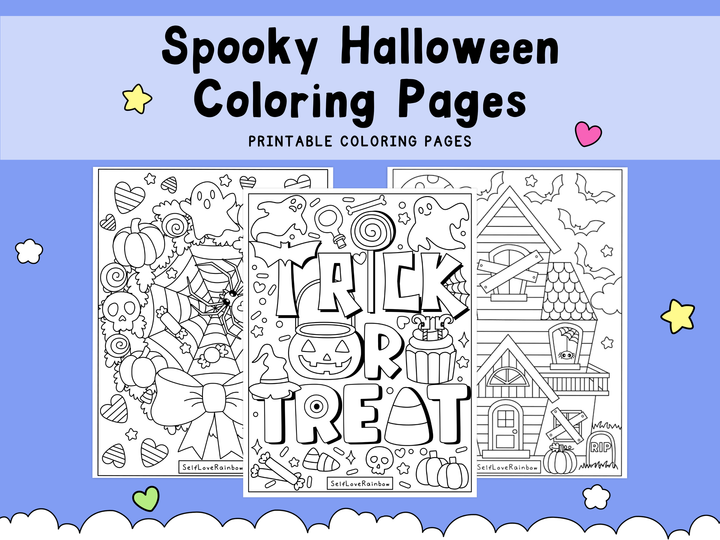Spooky Cute Halloween Coloring Pages