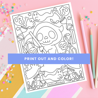 Halloween Friend Coloring Pages