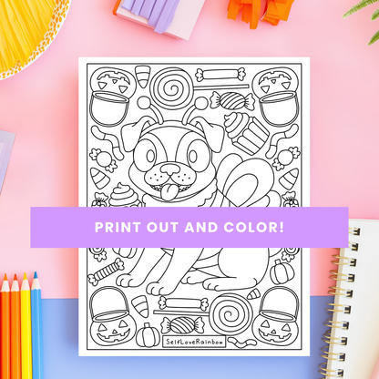 Halloween Friend Coloring Pages