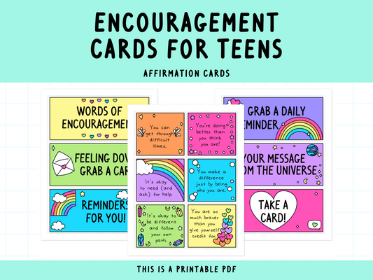 Encouragement Cards for Teens