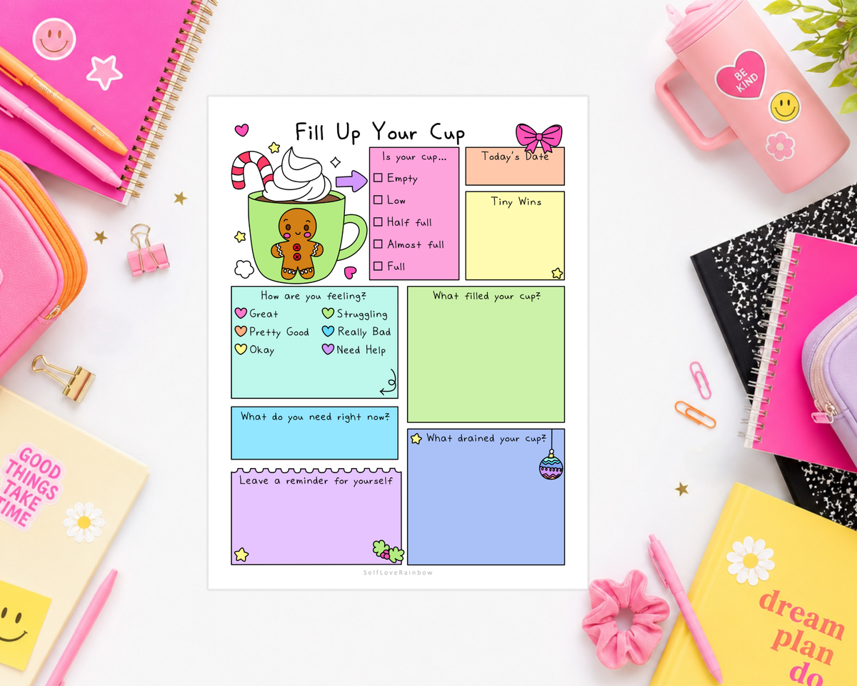 Wintery Fill Your Cup Worksheet