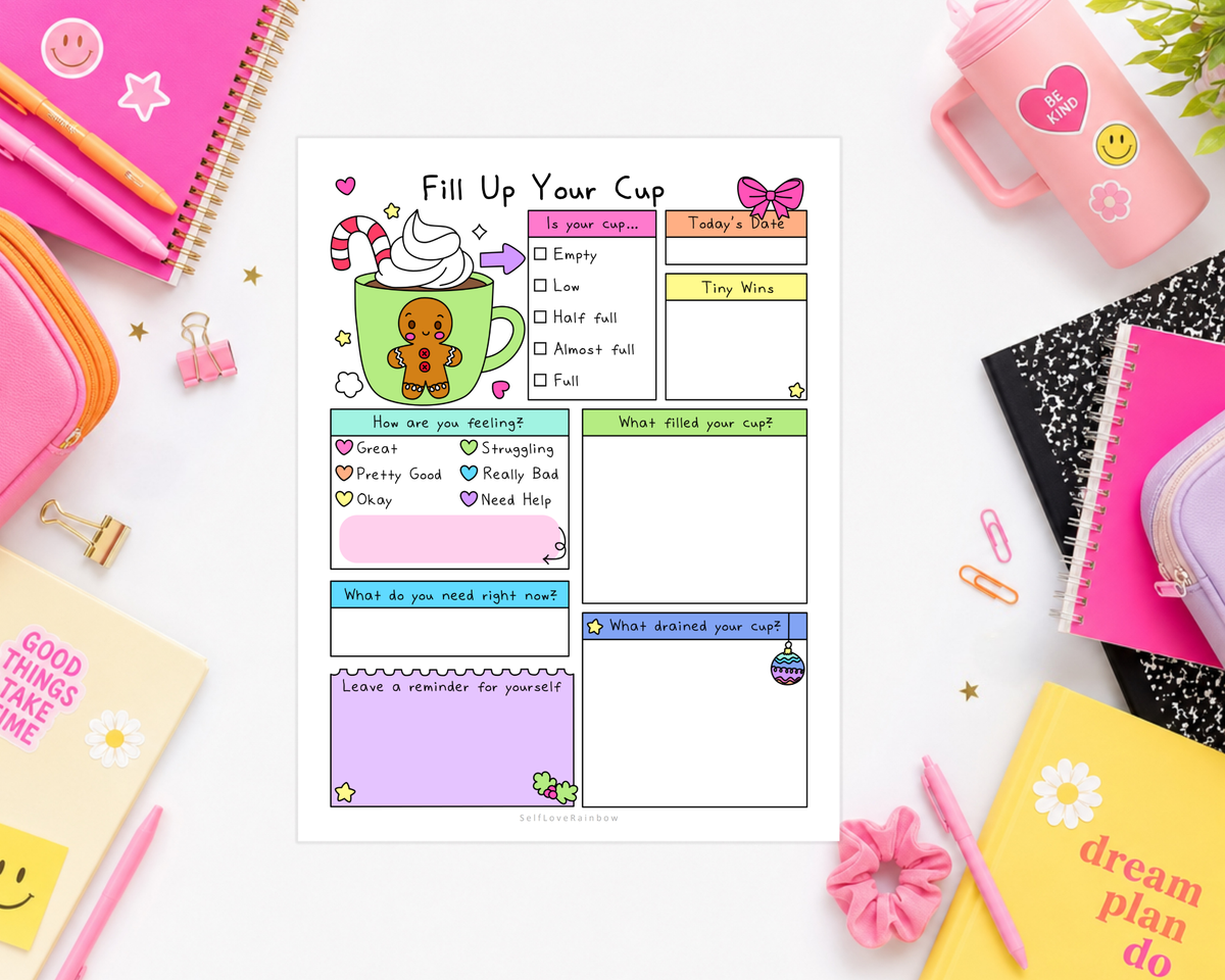 Wintery Fill Your Cup Worksheet