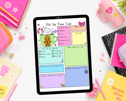 Wintery Fill Your Cup Worksheet