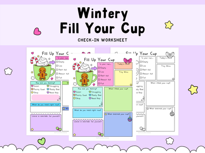Wintery Fill Your Cup Worksheet