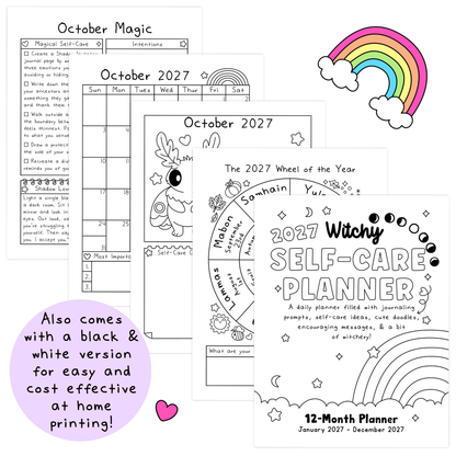 2027 Witchy Self-Care Planner