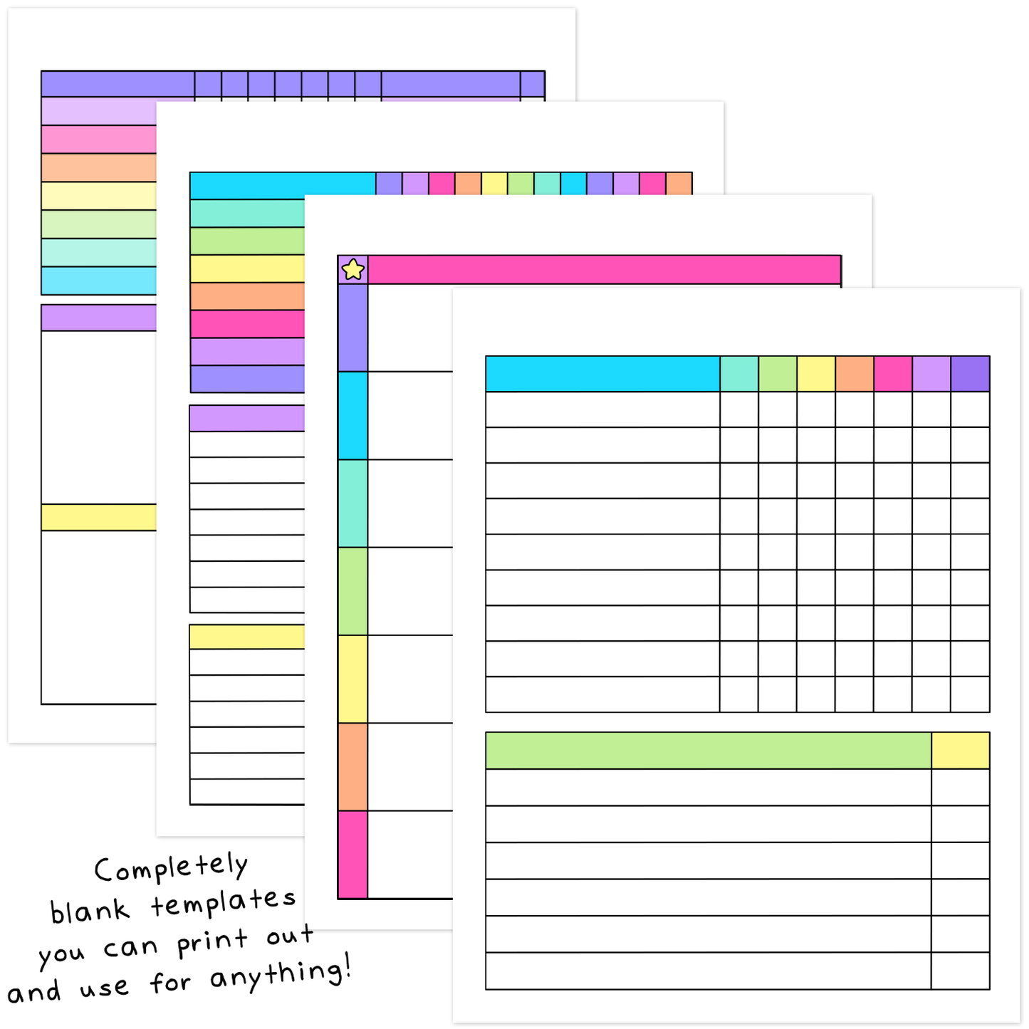 Cleaning Lists & Chore Charts