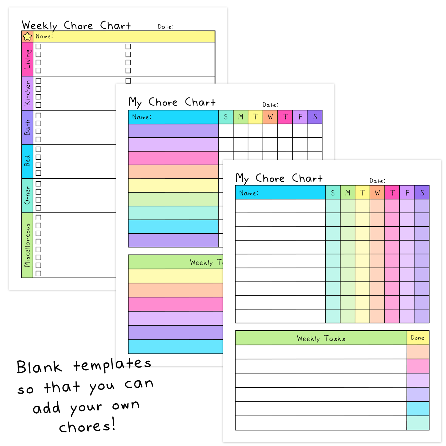 Chore Chart Journal: For Adults & Teens | Daily, Weekly, Monthly Housework  and Cleaning Schedule Checklist & Planner