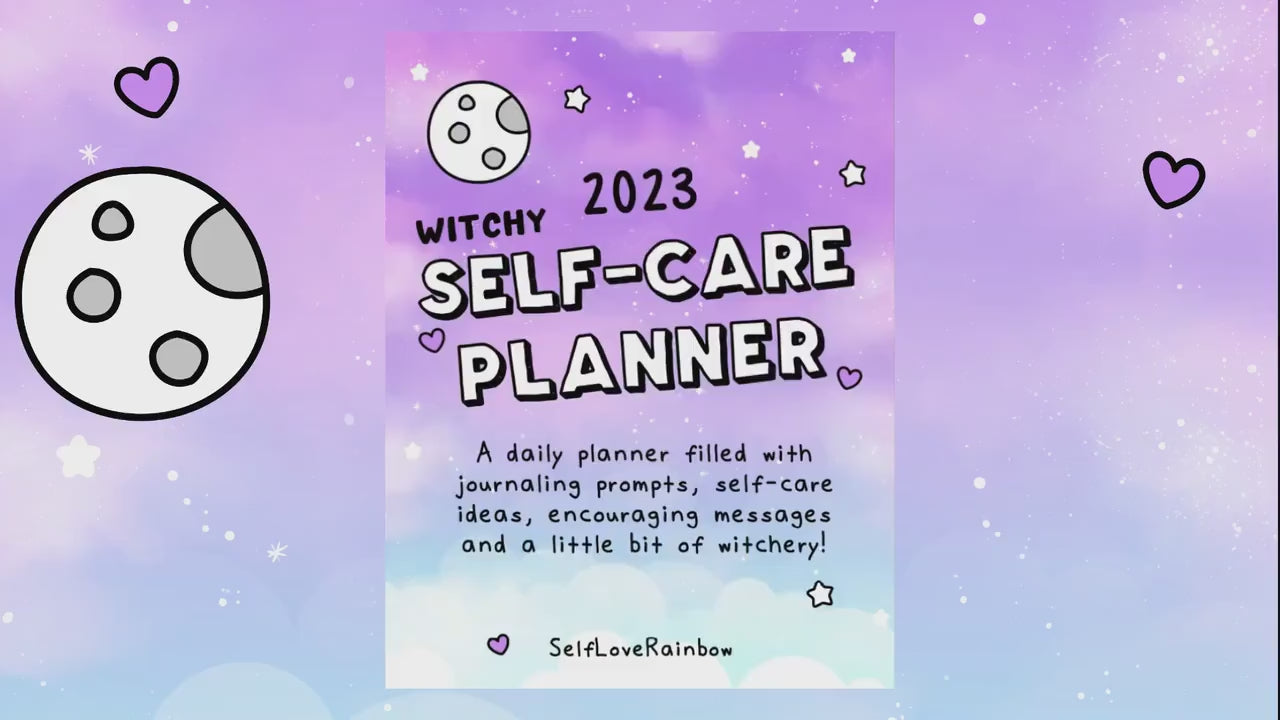 2023 Witchy Self-Care Planner  | Self-Care Planner | Self-Help | Personal Growth | Bullet Journaling