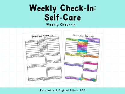 Weekly Self-Care Check-In