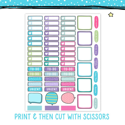Self-Care Stickers - Print & Cut