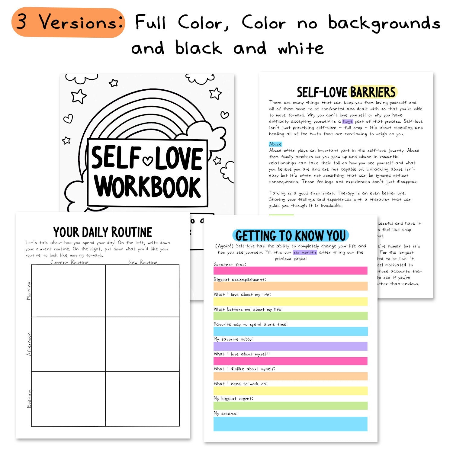 Self-Love Workbook