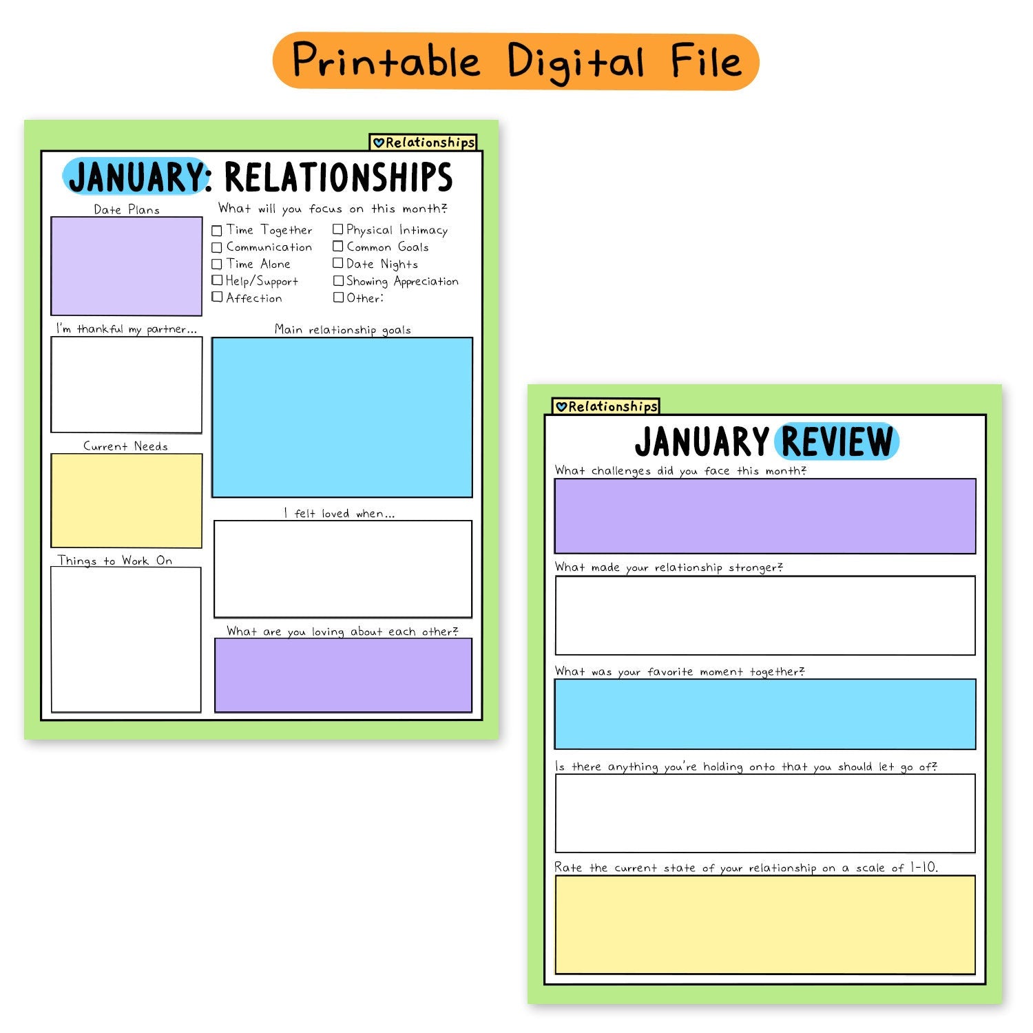 Self-Love Workbook: Relationship Add-On