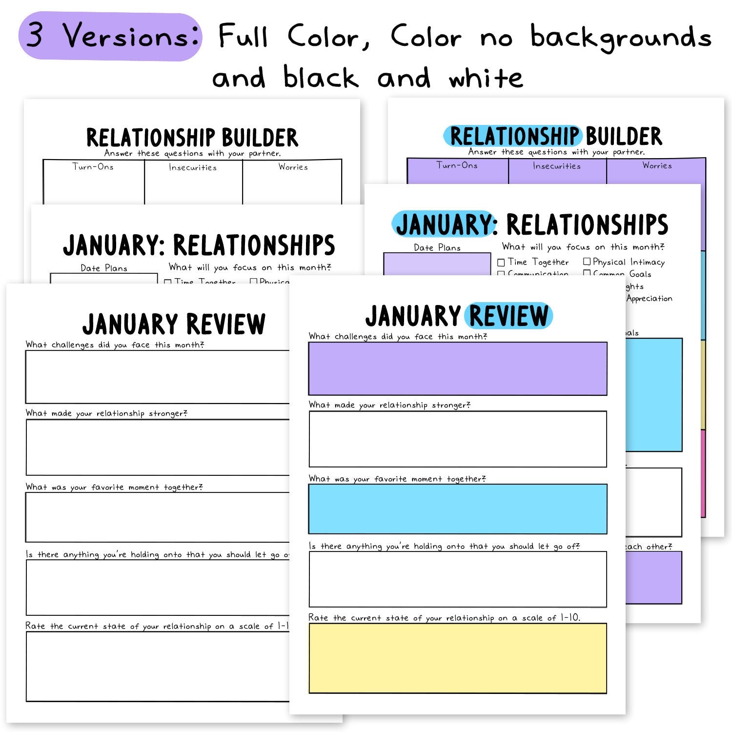 Self-Love Workbook: Relationship Add-On