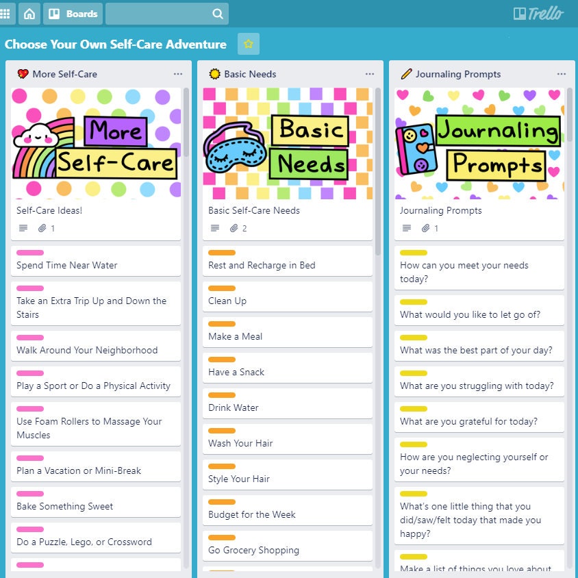 Choose Your Own Self-Care Adventure