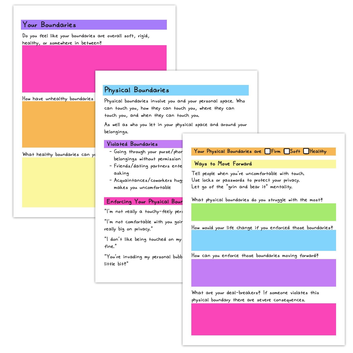 The Boundaries Workbook