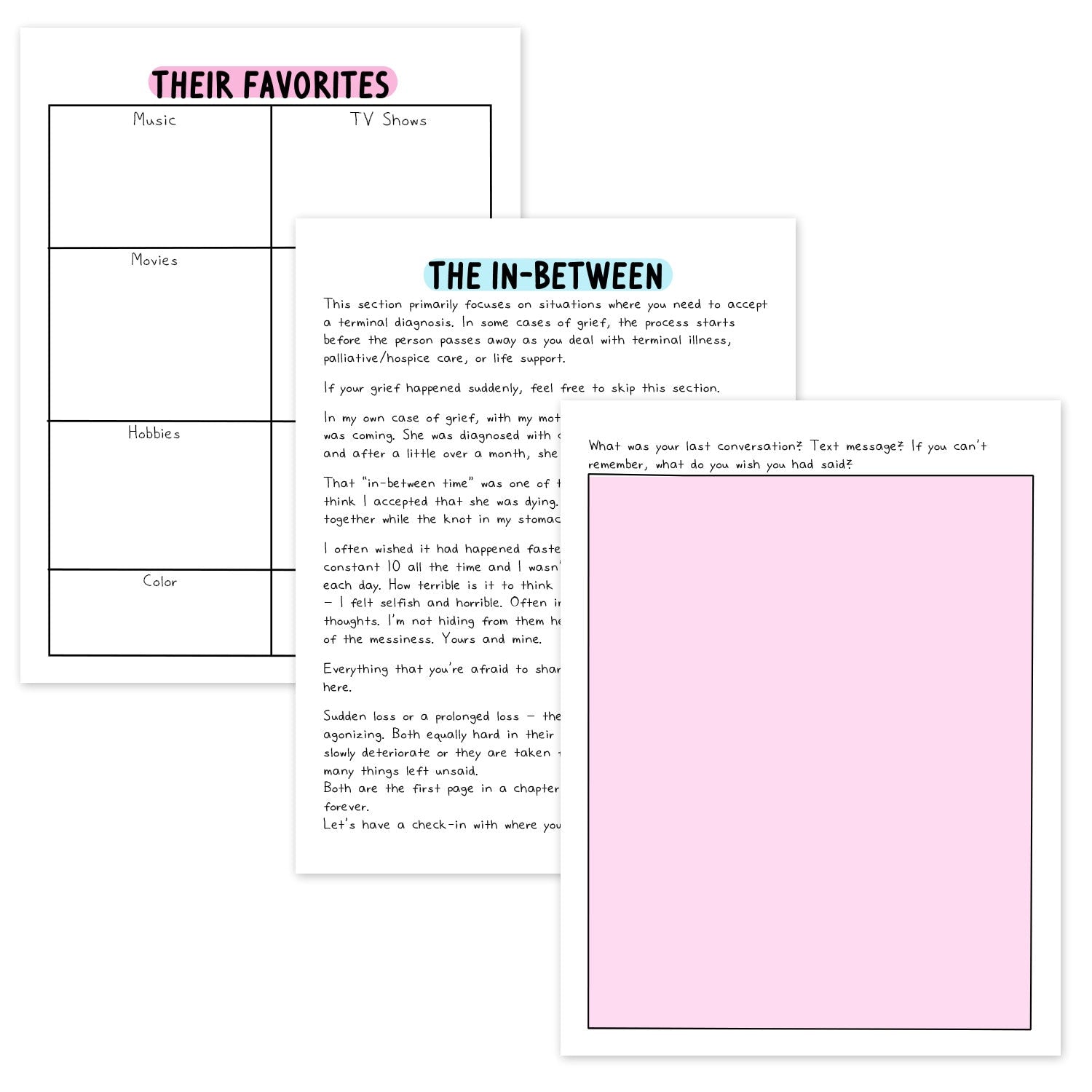 Uncovering Grief Workbook