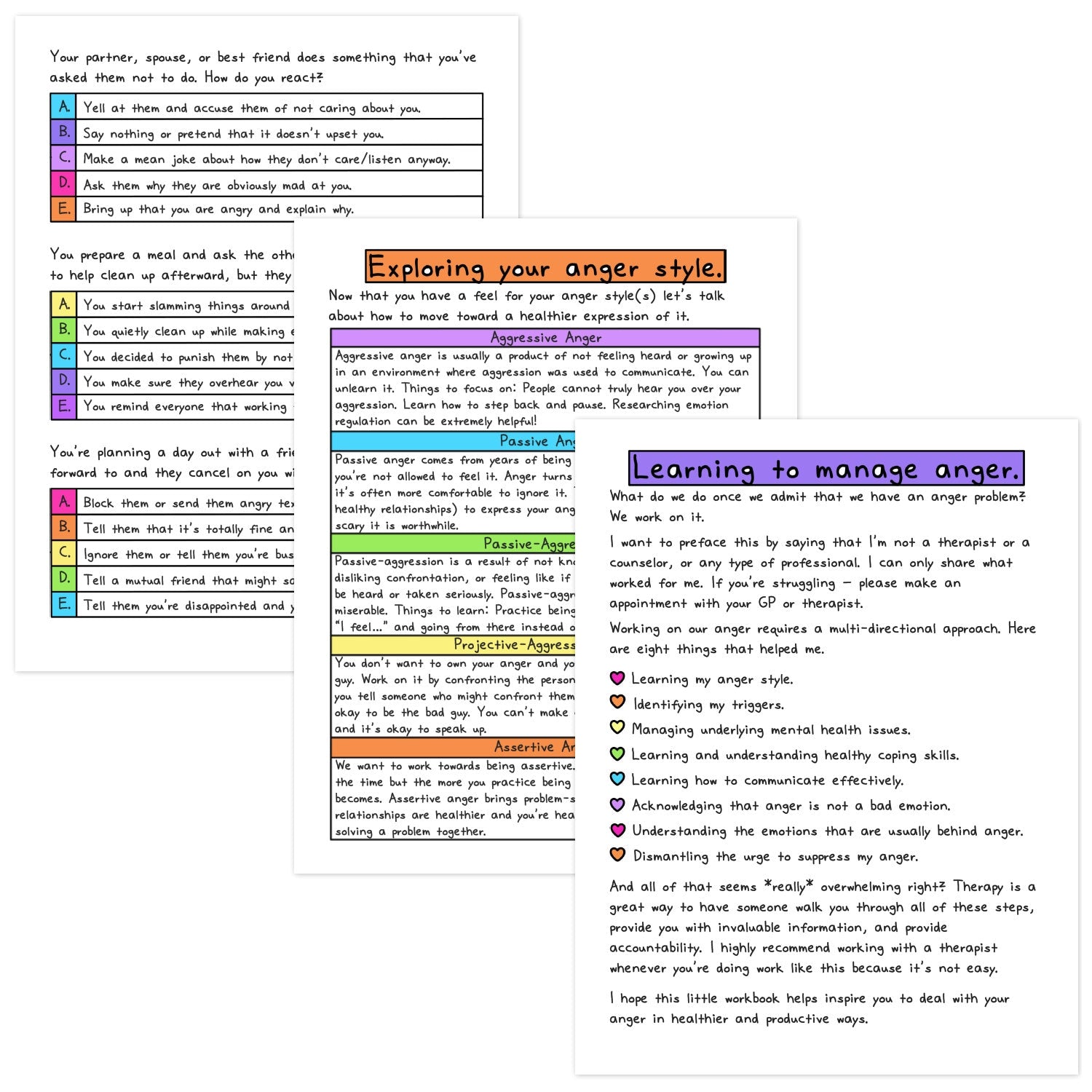 The Anger Workbook