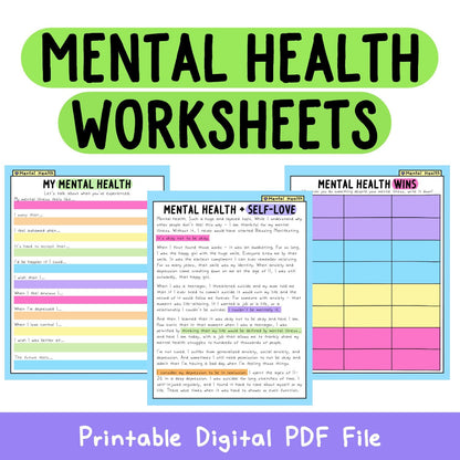 Mental Health Worksheets