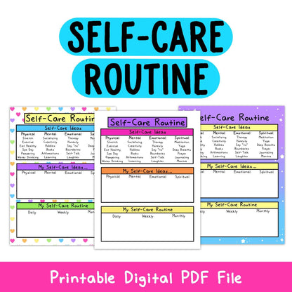 Self-Care Routine Worksheet