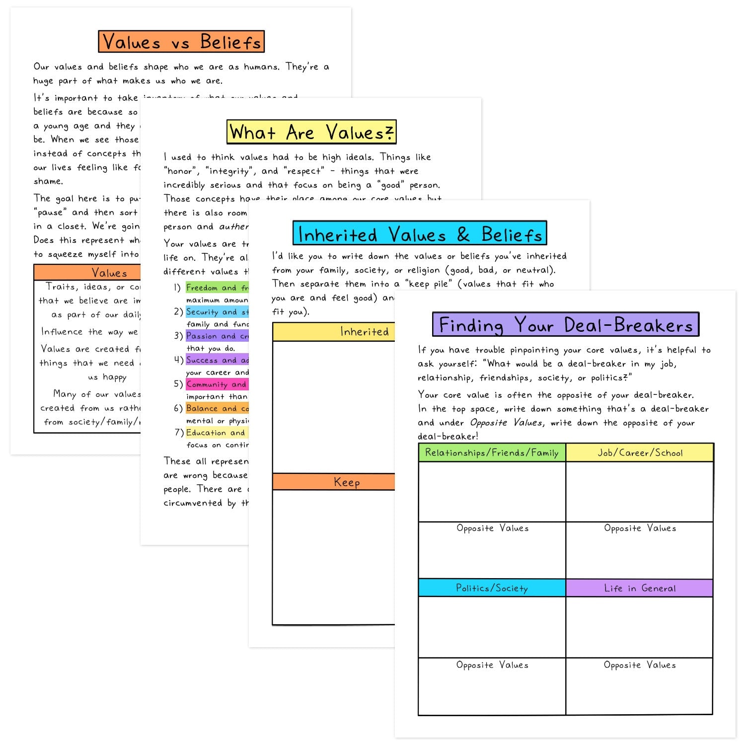 Cleaning Lists & Chore Charts