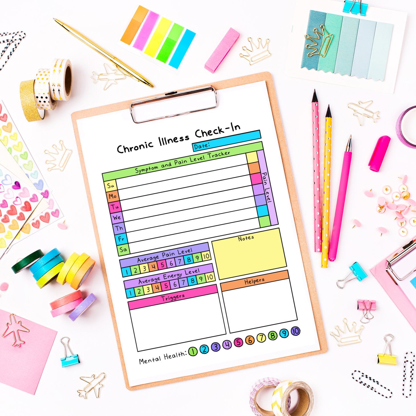 Chronic Illness Weekly Check-In Worksheet