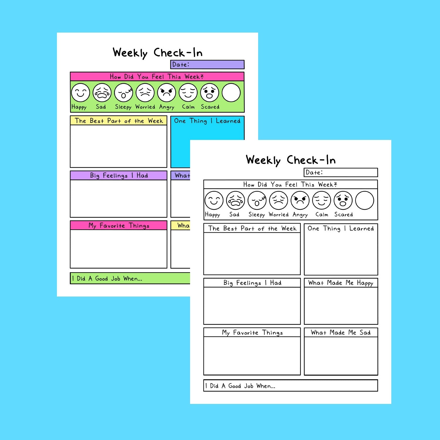 Weekly Check-In For Kids