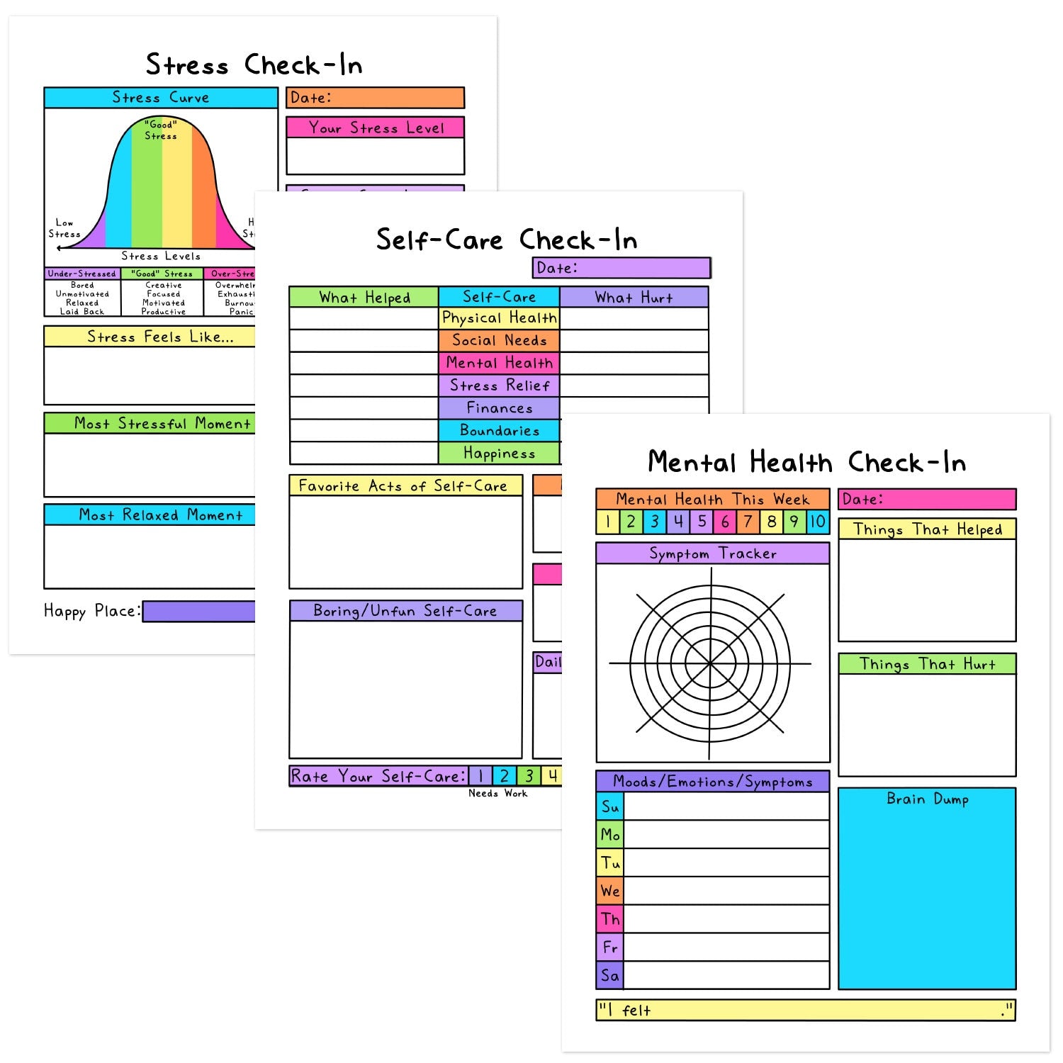 Weekly Check-In Pages Bundle