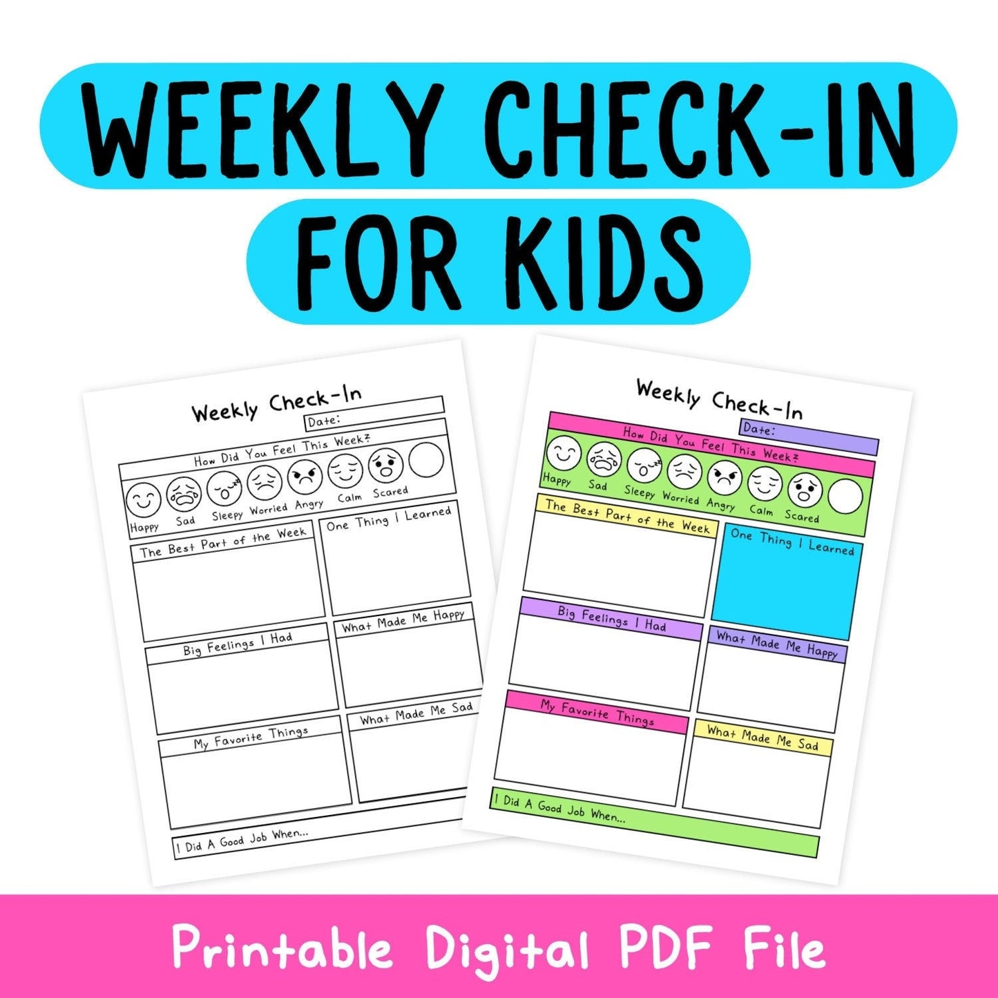 Weekly Check-In For Kids