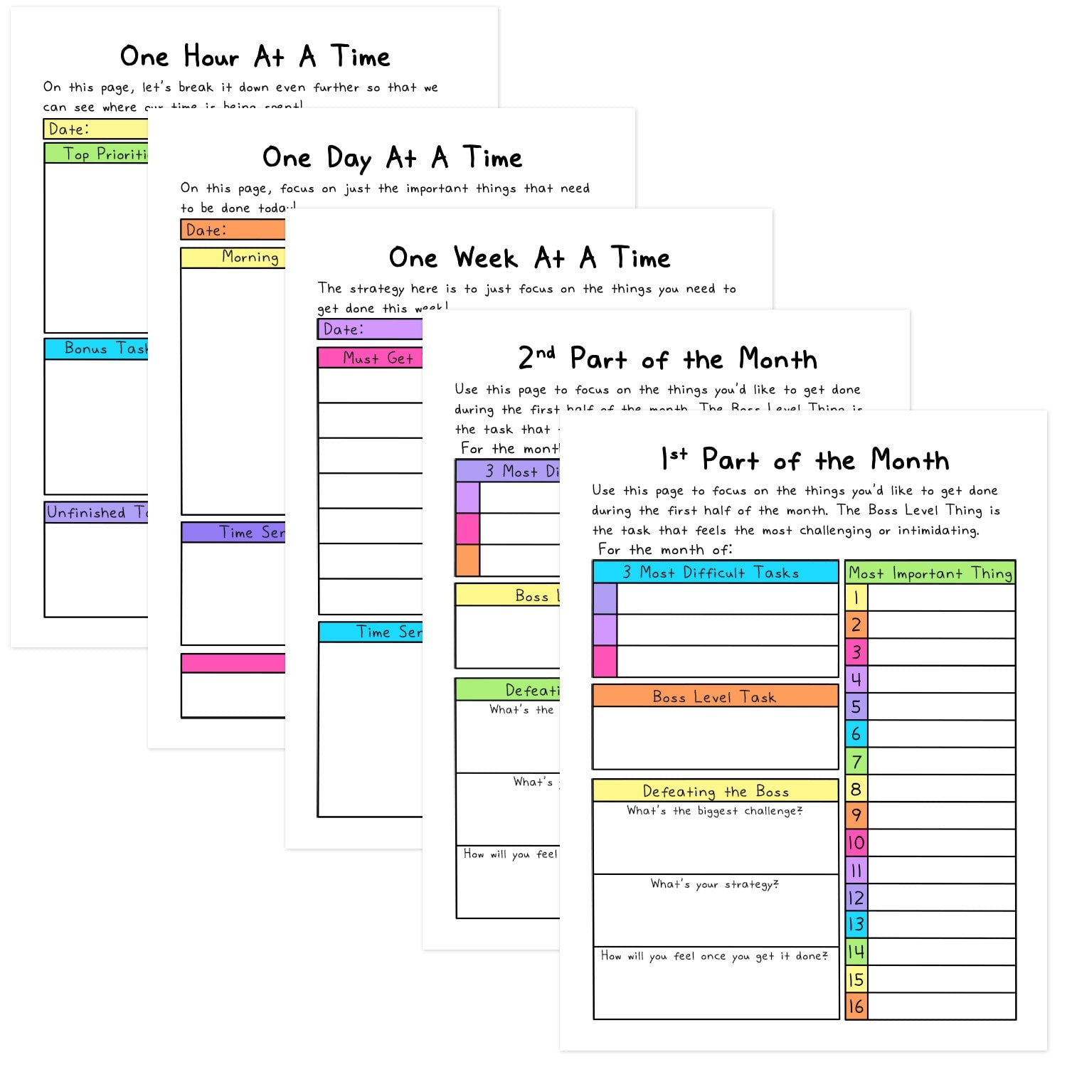 Executive Dysfunction Workbook