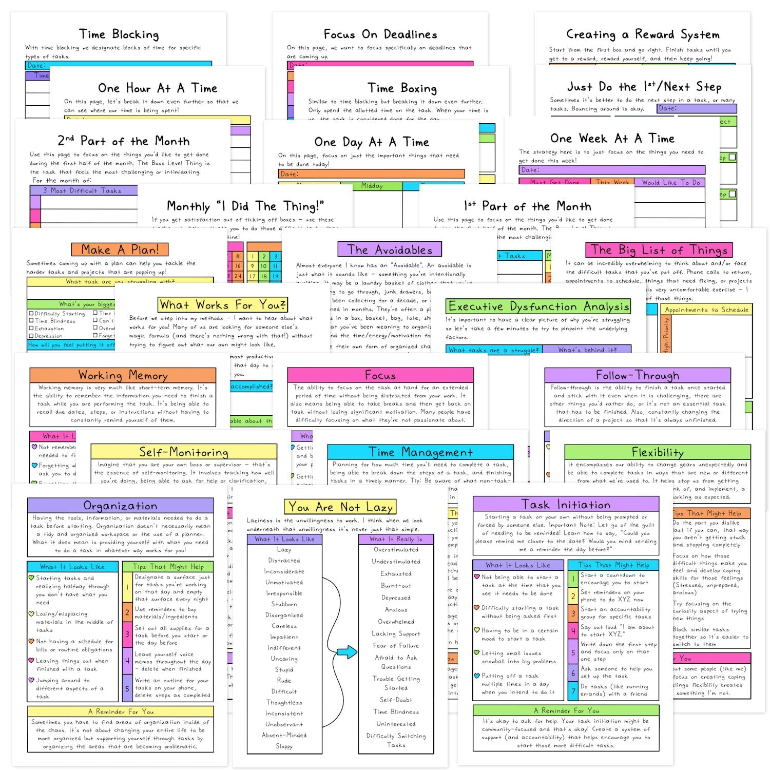 Executive Dysfunction Workbook