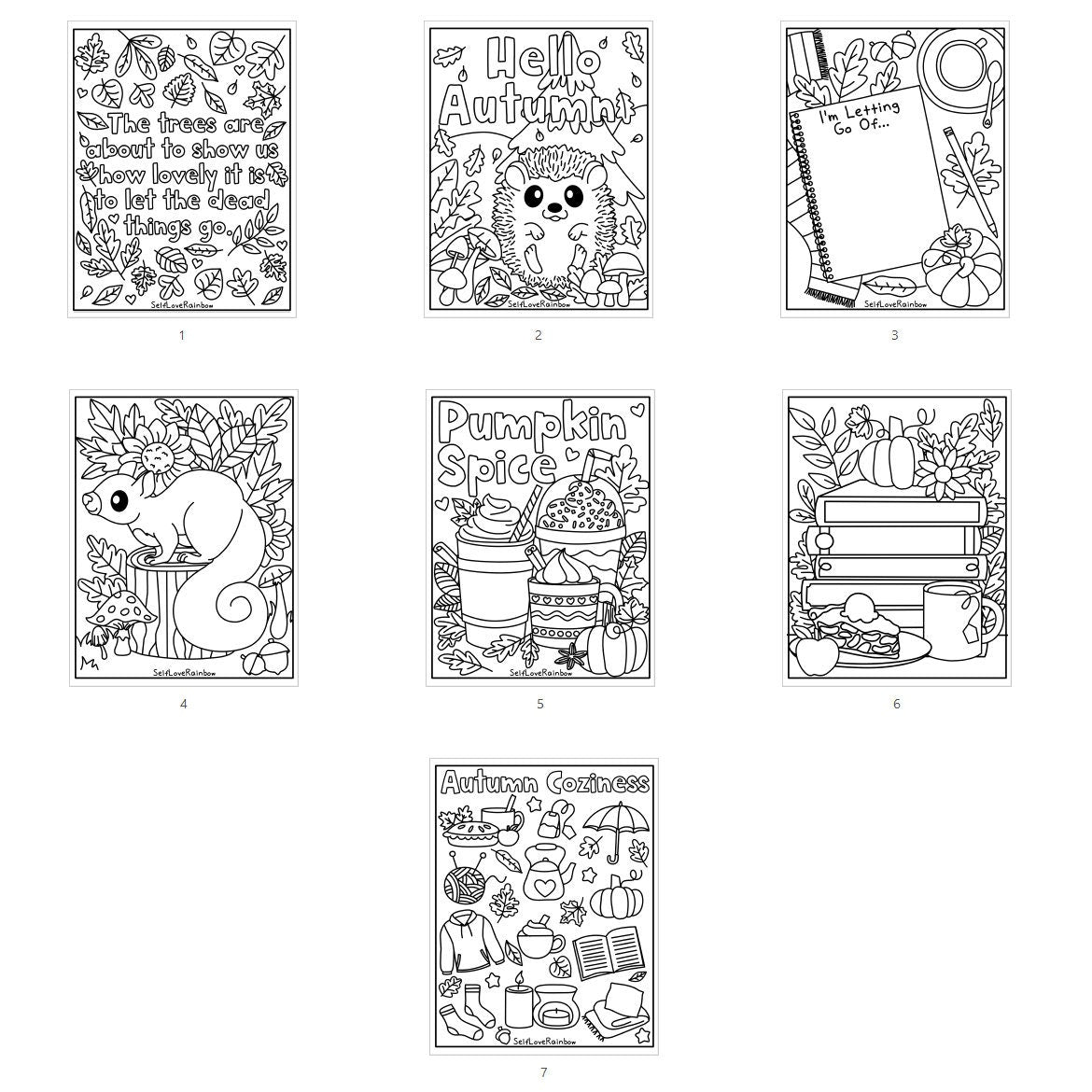 Autumn Coloring Pages
